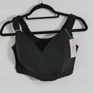 Veracomfort Womens Surgery Recovery Bra Size L Black Post-Op Compression Support